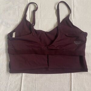 Athleta Women's Burgundy Sports Bra cropped tank medium